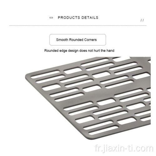 Pique-nique Titane Feuille De Cuisson Camping Barbecue Grill